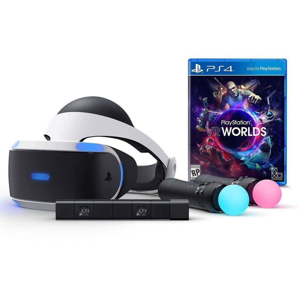 playstation vr headset and controllers and camera