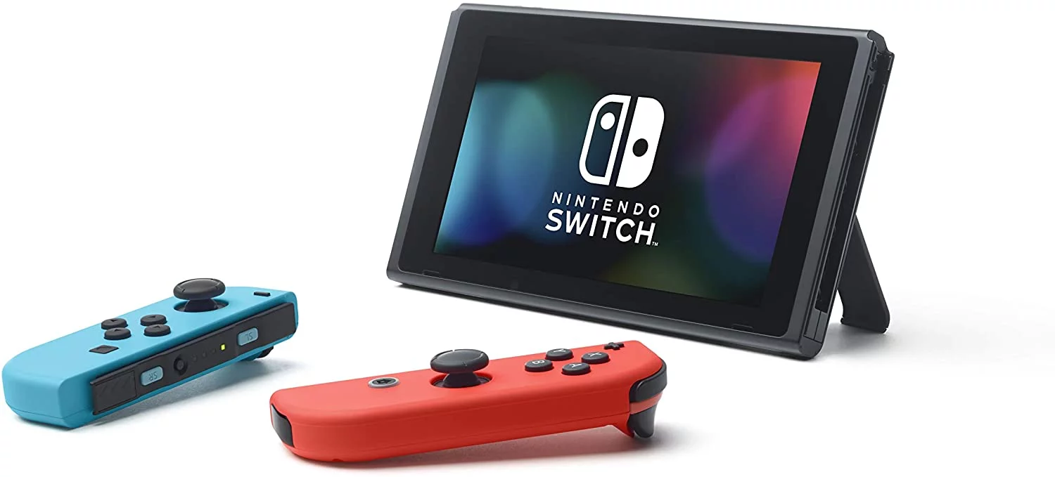 Nintendo Switch Console with Neon Blue and Neon Red Joy‑Con™