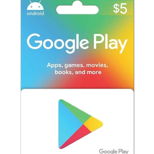 $5 Google Play Gift Card - [E-mail Delivery]